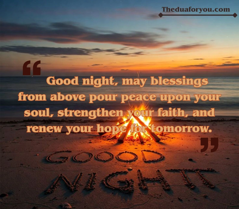 Spiritual Beautiful Good Night Blessings