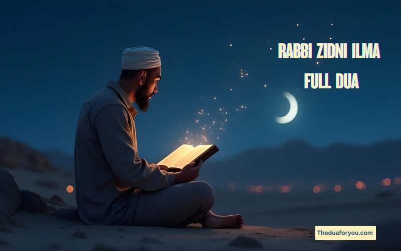 rabbi zidni ilma full dua