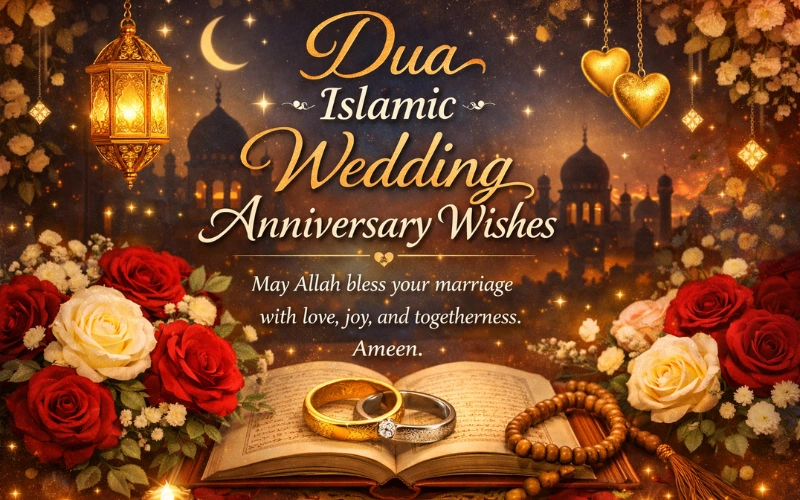 Dua Islamic Wedding Anniversary Wishes